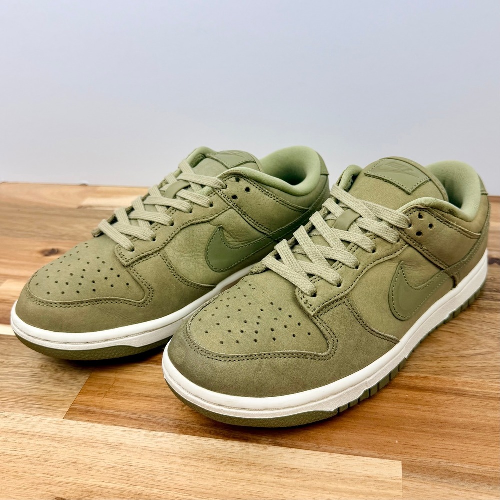Nike Dunk Low Olive Green Womens Casual Sneakers DV7415 200 Size 6.5